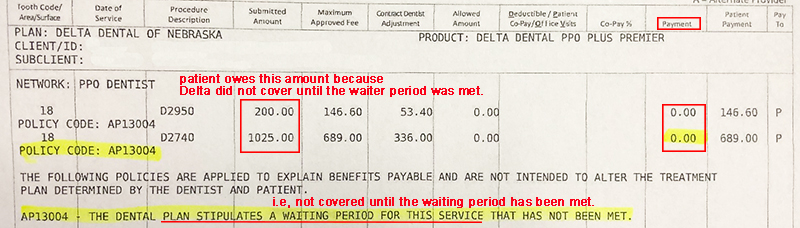 2019 Delta Waiting Period Non Covered