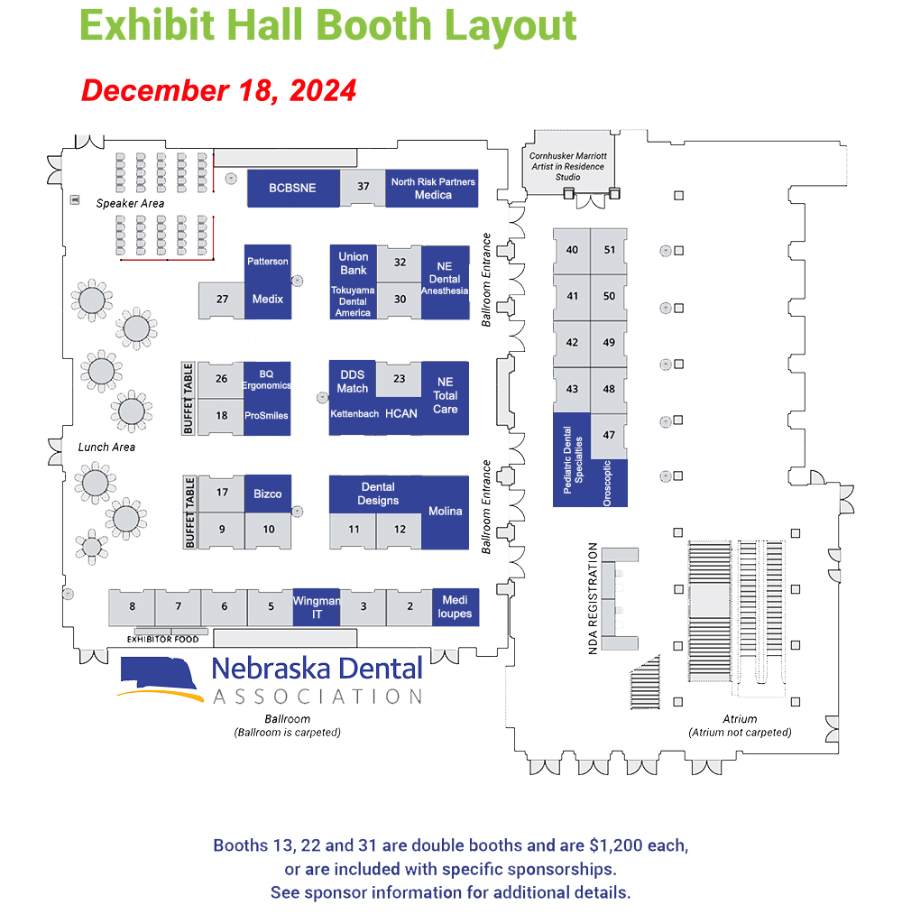 Exhibit Hall Booth Layout