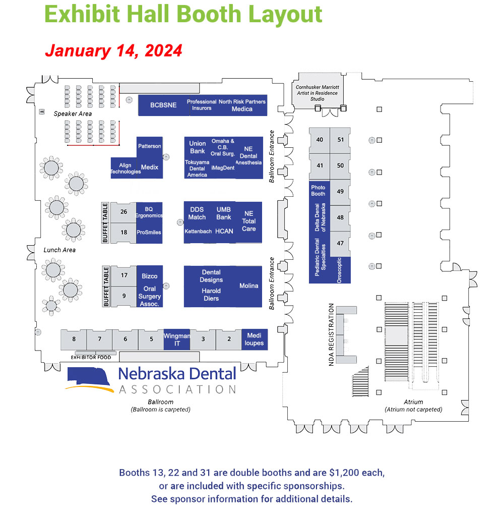 Exhibit Hall Booth Layout